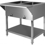 stainless steel commercial electric steam table