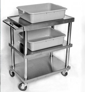 stainless steel serving bus cart small