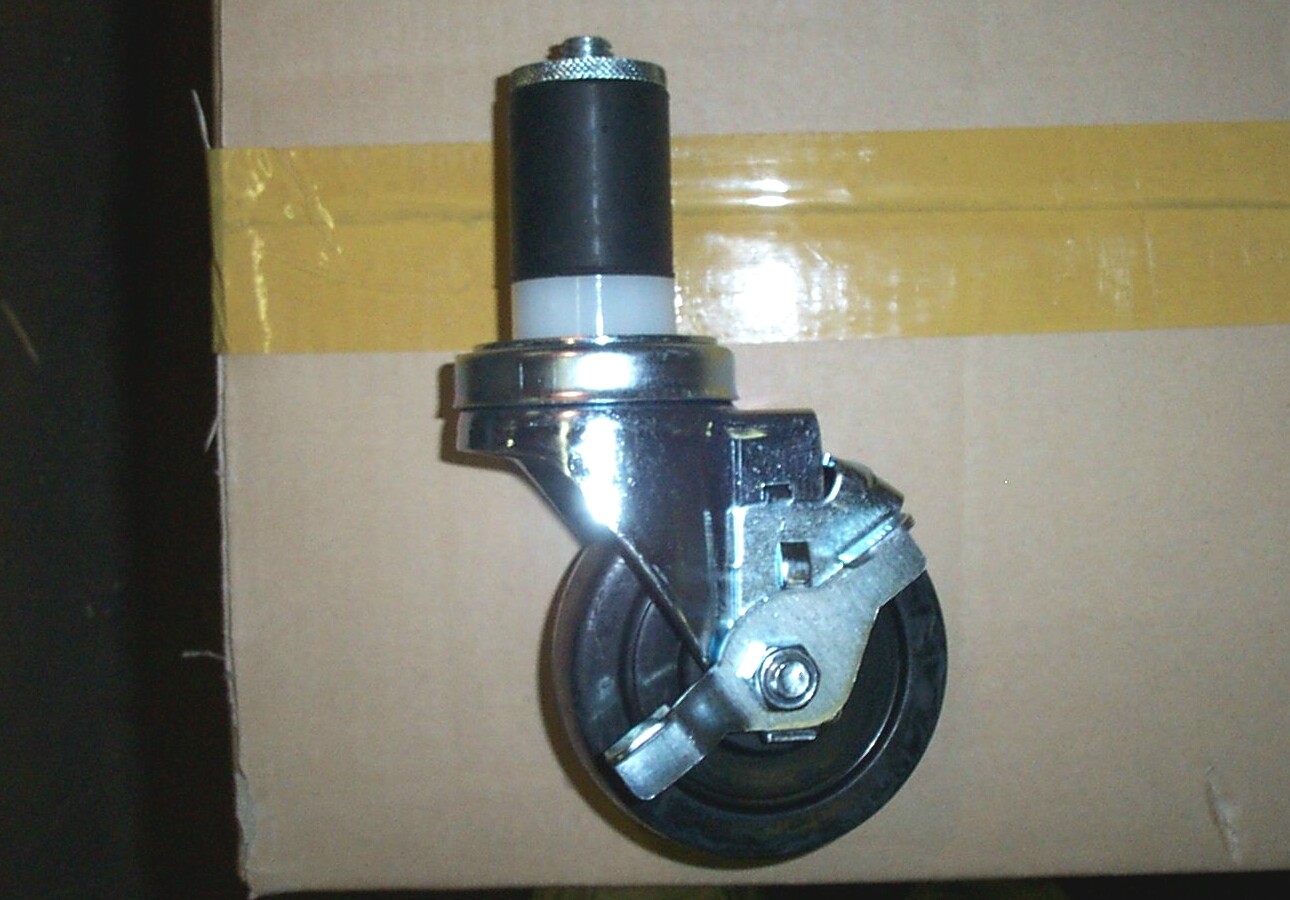 caster wheels for stainless work table