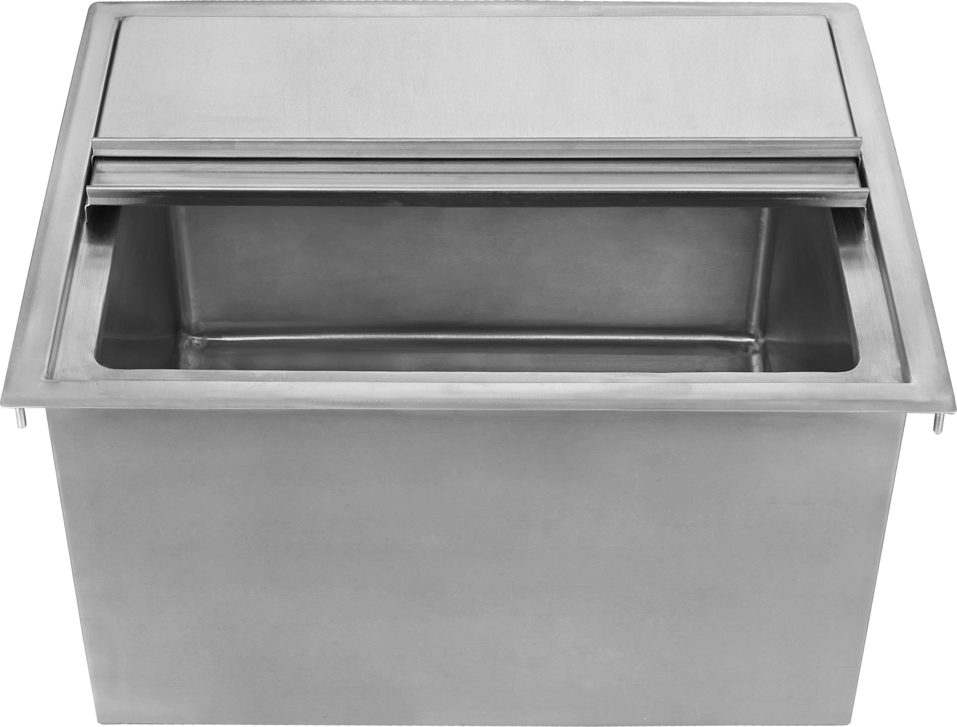 stainless steel commercial drop in ice chest