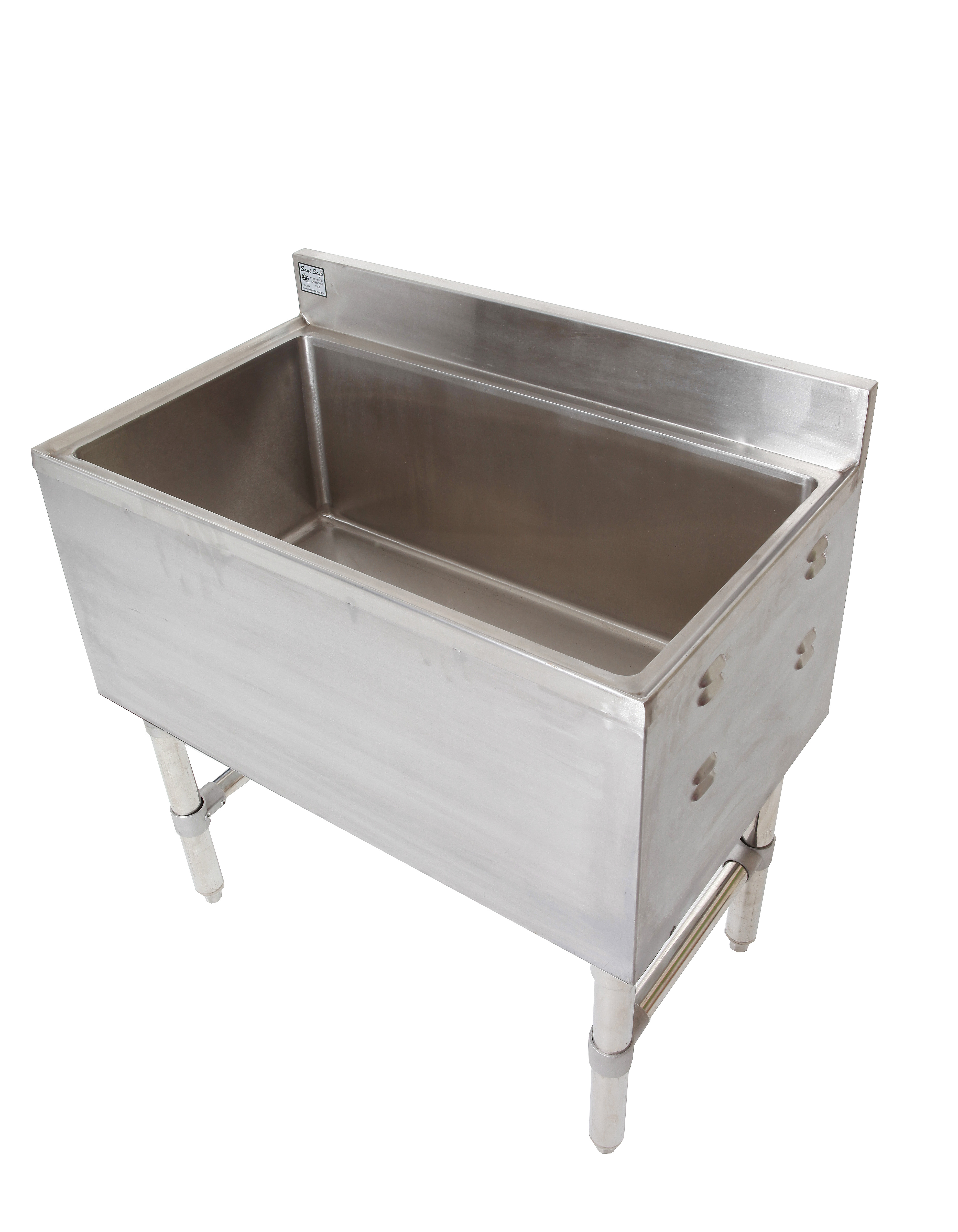 stainless steel commercial ice chest