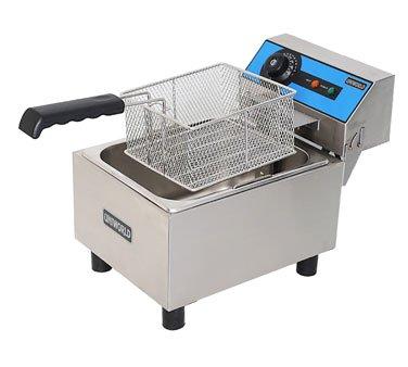stainless steel counter top electric fryer large single