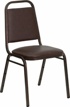 brown vinyl stack chairs