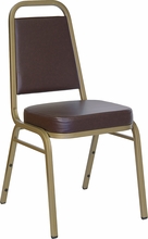 brown vinyl commercial stacking chairs