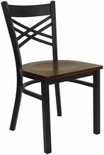metal restaurant dining chairs x back
